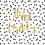SERWETKI PAPIEROWE - Happy Birthday - (na urodziny)