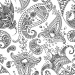SERWETKI PAPIEROWE - Ornamenty Paisley White Black