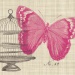 SERWETKI PAPIEROWE Piedmont Papillon - Szkic z motylem i klatką dla ptaków